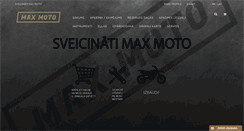 Desktop Screenshot of maxmoto.lv